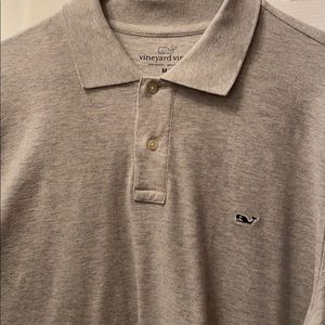 Vineyard Vines Grey Long Sleeve Men’s Polo M